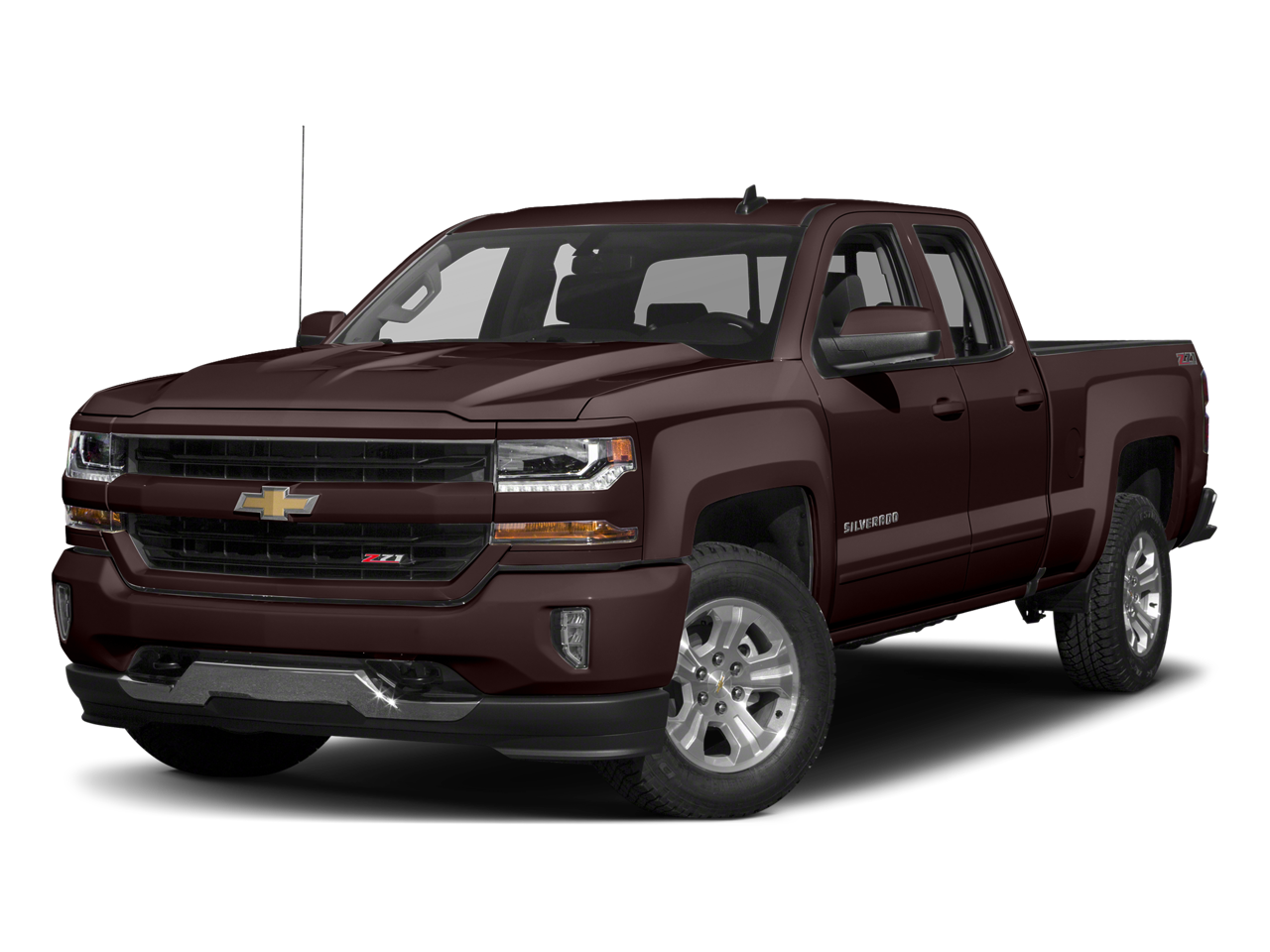 2018 Chevrolet Silverado 1500 LT in Black — front three-quarter view