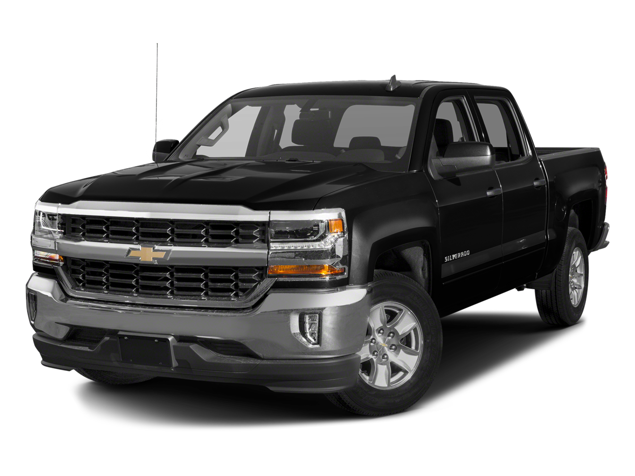 2018 Chevrolet Silverado 1500 LT in Summit White — front three-quarter view