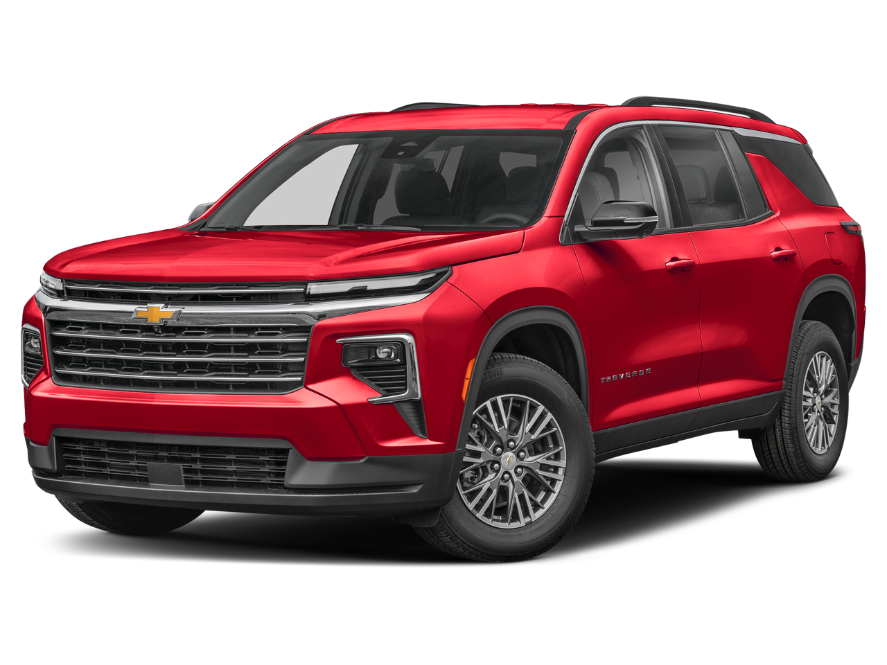 2026 Chevrolet Traverse LT in Summit White — front three-quarter view