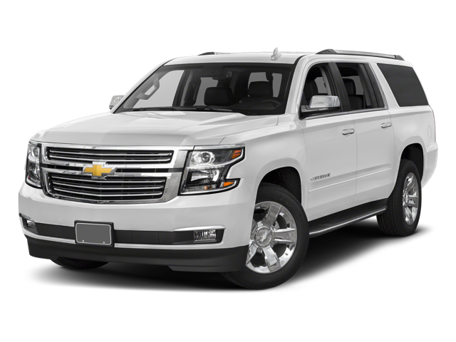 2017 Chevrolet Suburban Premier in Black — front three-quarter view