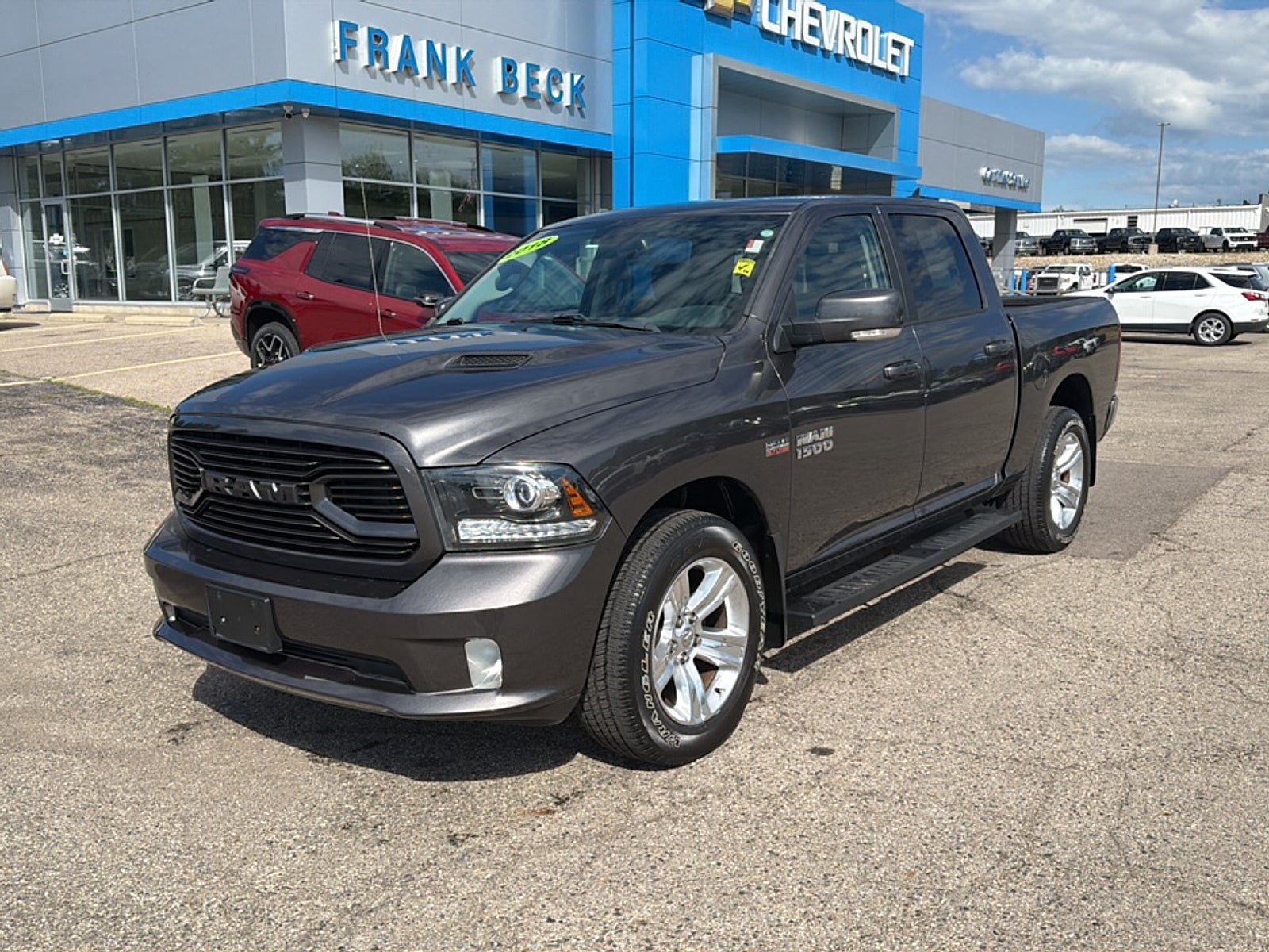 2018 RAM 1500 Sport in Gray — front three-quarter view