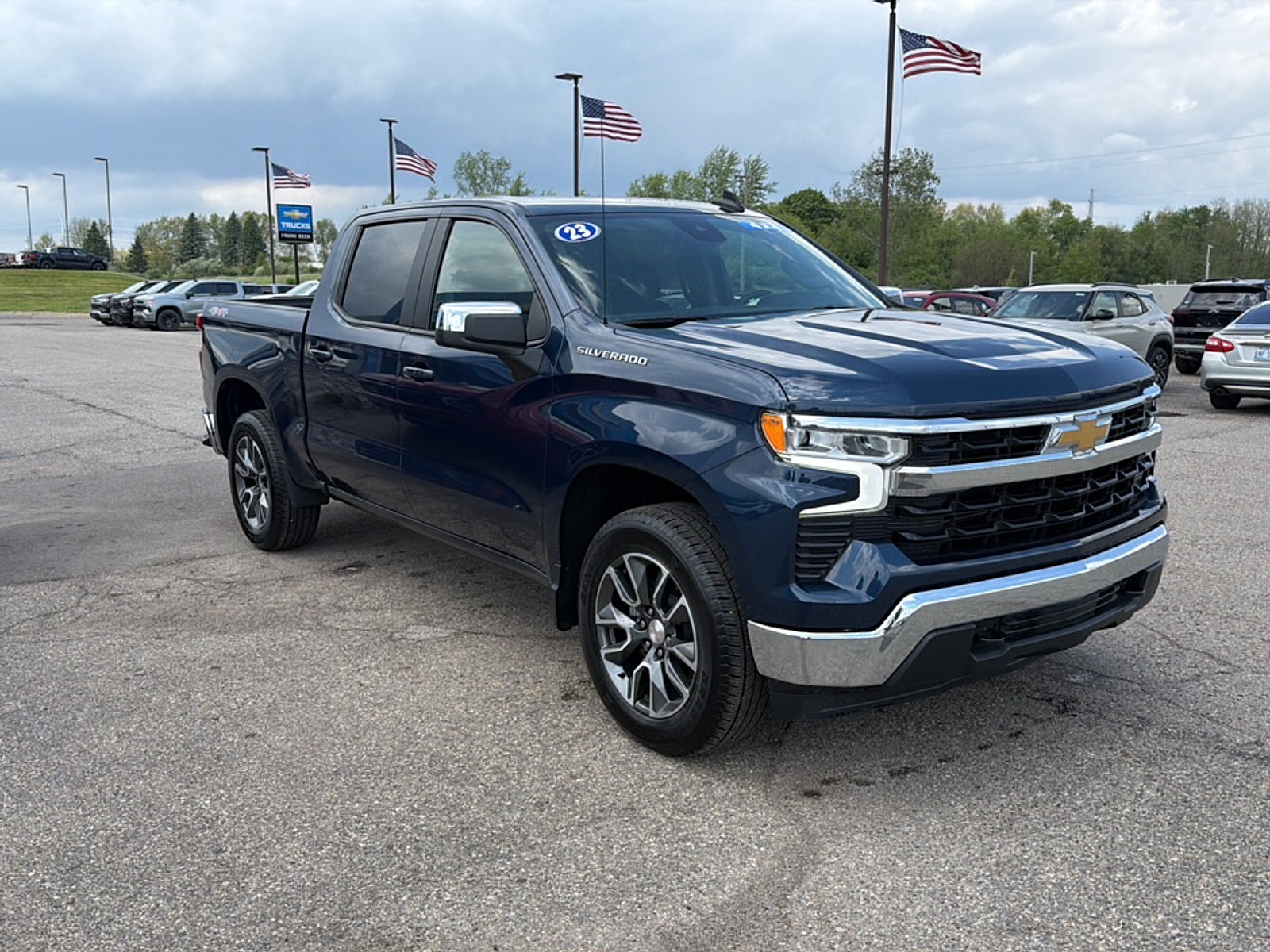 2023 Chevrolet Silverado 1500 — rear three-quarter view