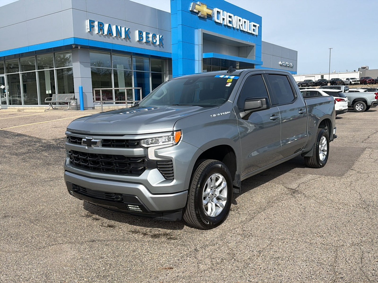 2026 Chevrolet Silverado 1500 RST in Sterling Gray Metallic — front three-quarter view