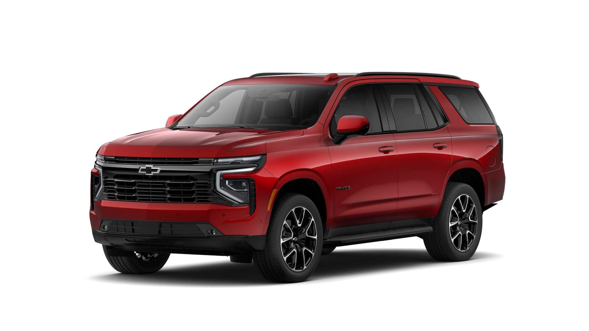 2026 Chevrolet Tahoe RST in Radiant Red Tintcoat — front three-quarter view