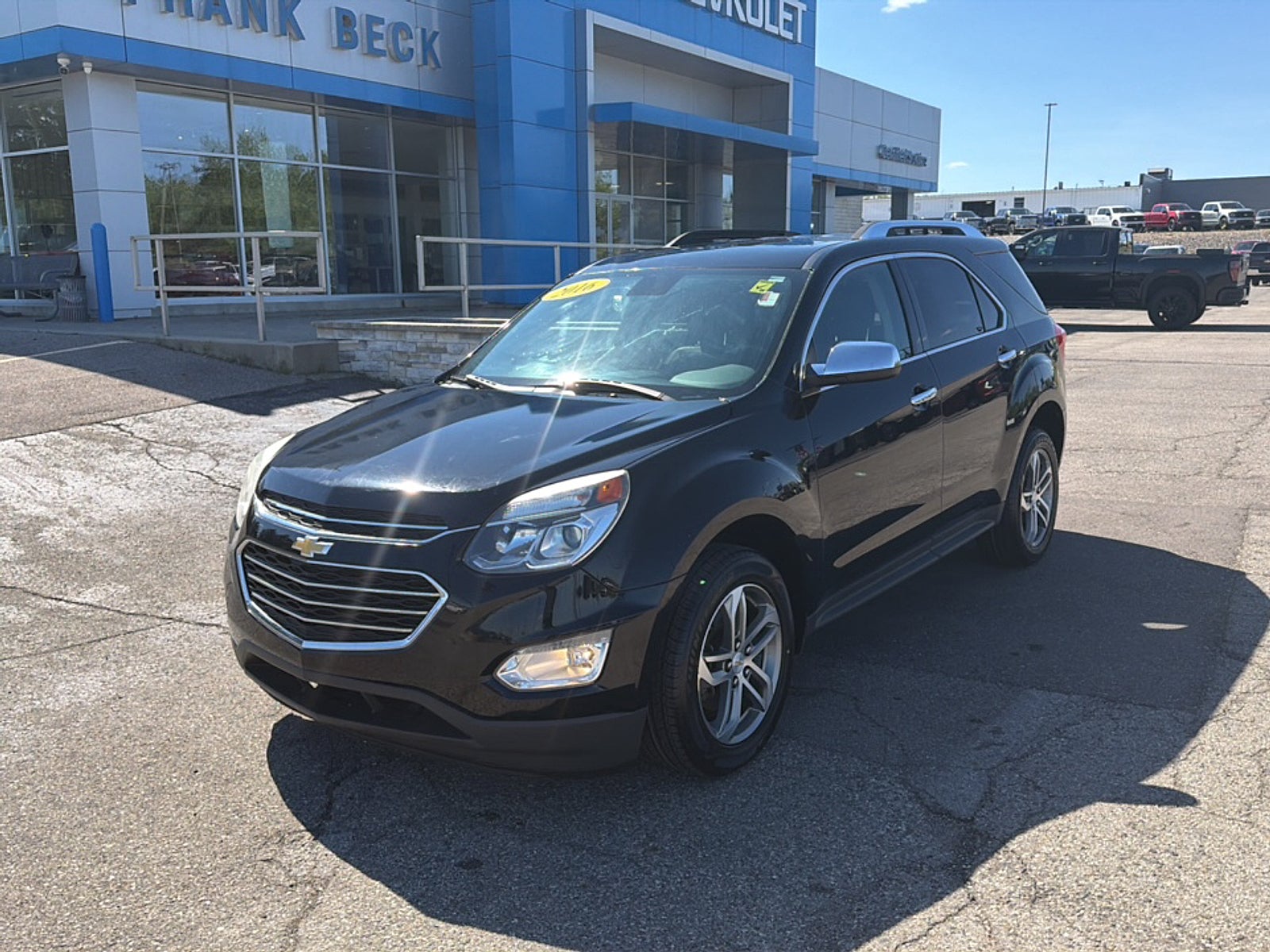 2016 Chevrolet Equinox LTZ in Black — front three-quarter view