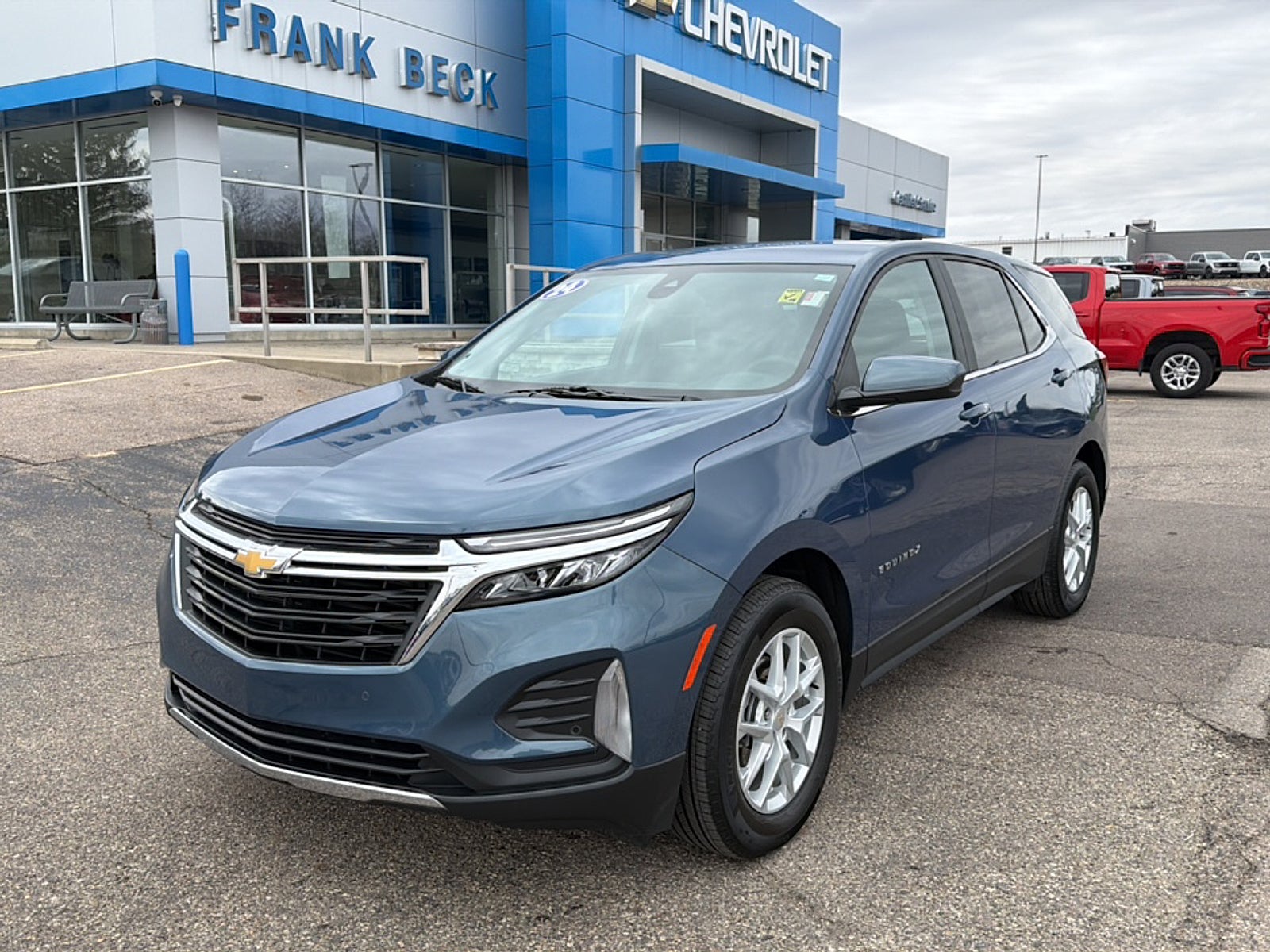 2024 Chevrolet Equinox LT in Lakeshore Blue Metallic — front three-quarter view