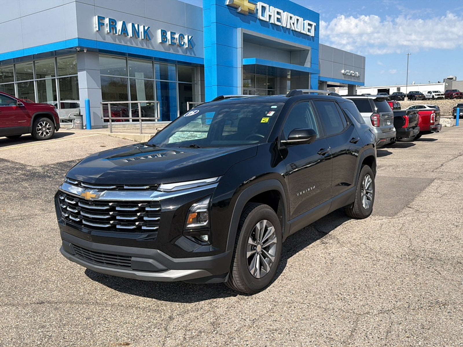 2025 Chevrolet Equinox LT in Mosaic Black Metallic — front three-quarter view