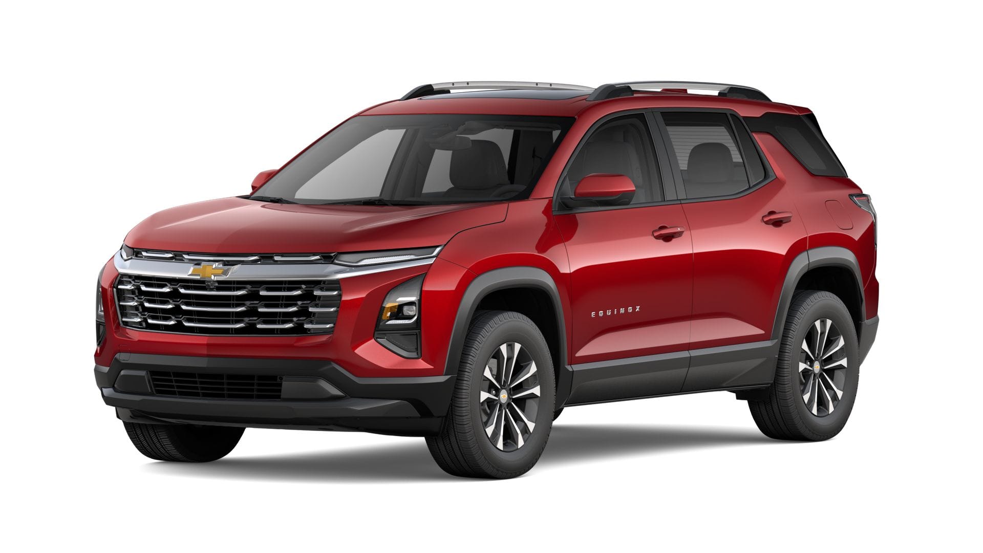 2027 Chevrolet Equinox AWD LT in Radiant Red Tintcoat — front three-quarter view