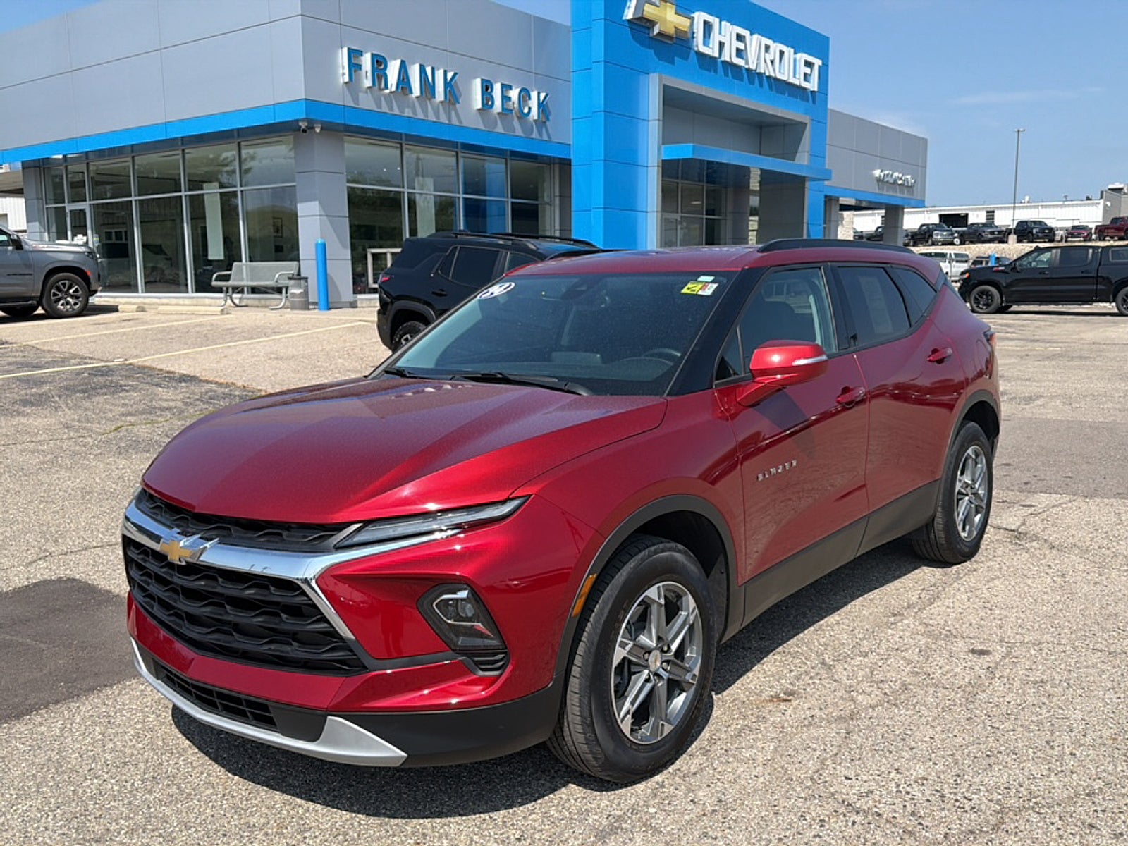 2024 Chevrolet Blazer 3LT in Radiant Red Tintcoat — front three-quarter view