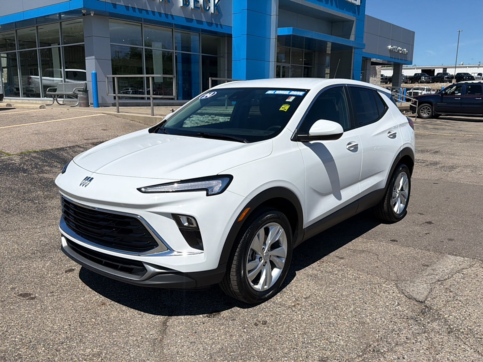 2024 Buick Encore GX Preferred in Summit White — front three-quarter view